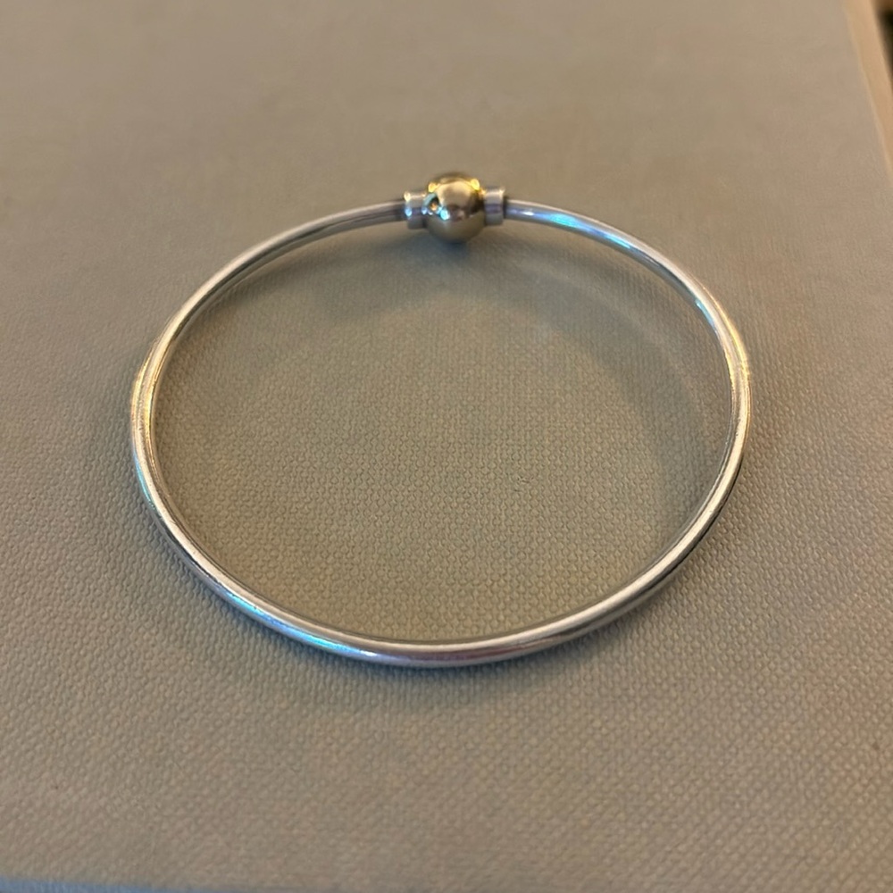 Sterling silver and 14k gold Cape Cod bracelet